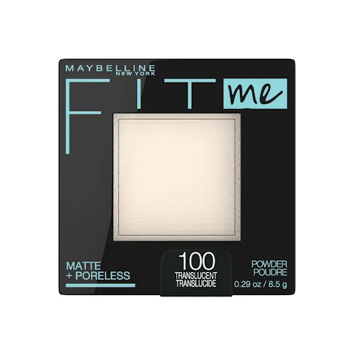 Polvo compacto Maybelline Fit Me Matte + Poreless (100 Translucent)