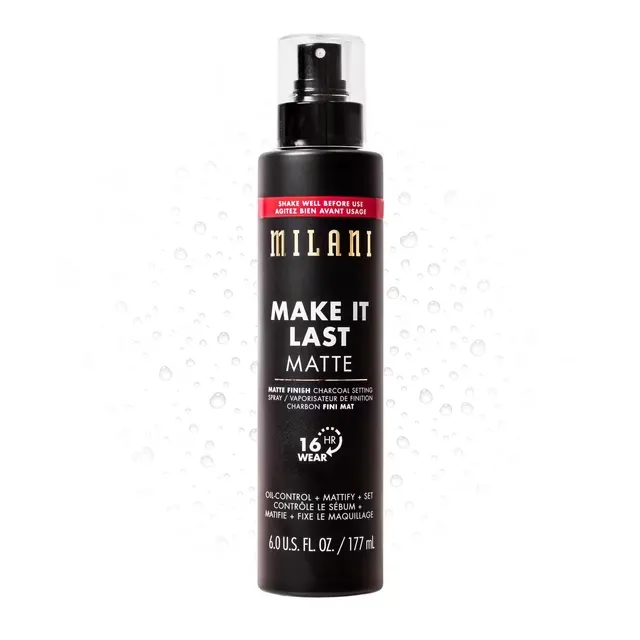 Milani - Make It Last Matte - Matte Finish Charcoal Setting Spray Jumbo Size